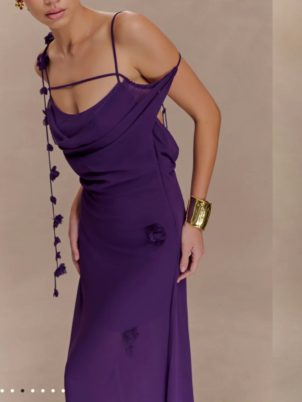 Meshki Rosalie Maxi Dress in Purple - Picture 3 of 5
